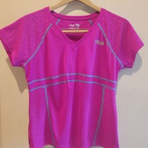 Women's FILA Sport running shirt.  Size L. Fushia color.